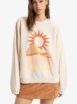 Roxy Lineup Sweatshirt - Parchment