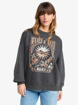 Roxy Lineup Oversized Sweatshirt - Phantom