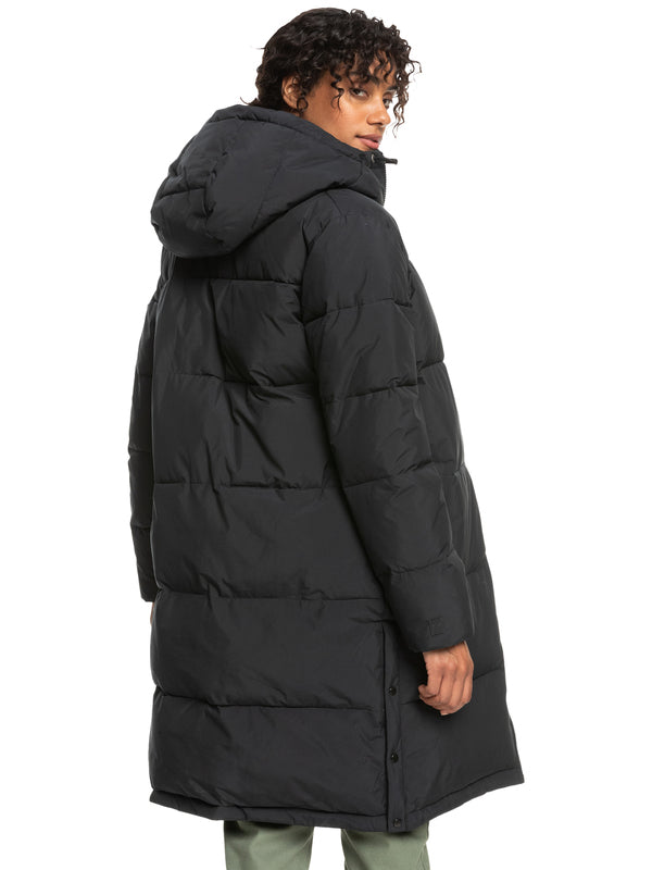 Roxy Test Of Time Hooded Puffer Jacket - Black