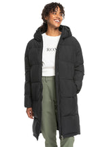 Roxy Test Of Time Hooded Puffer Jacket - Black