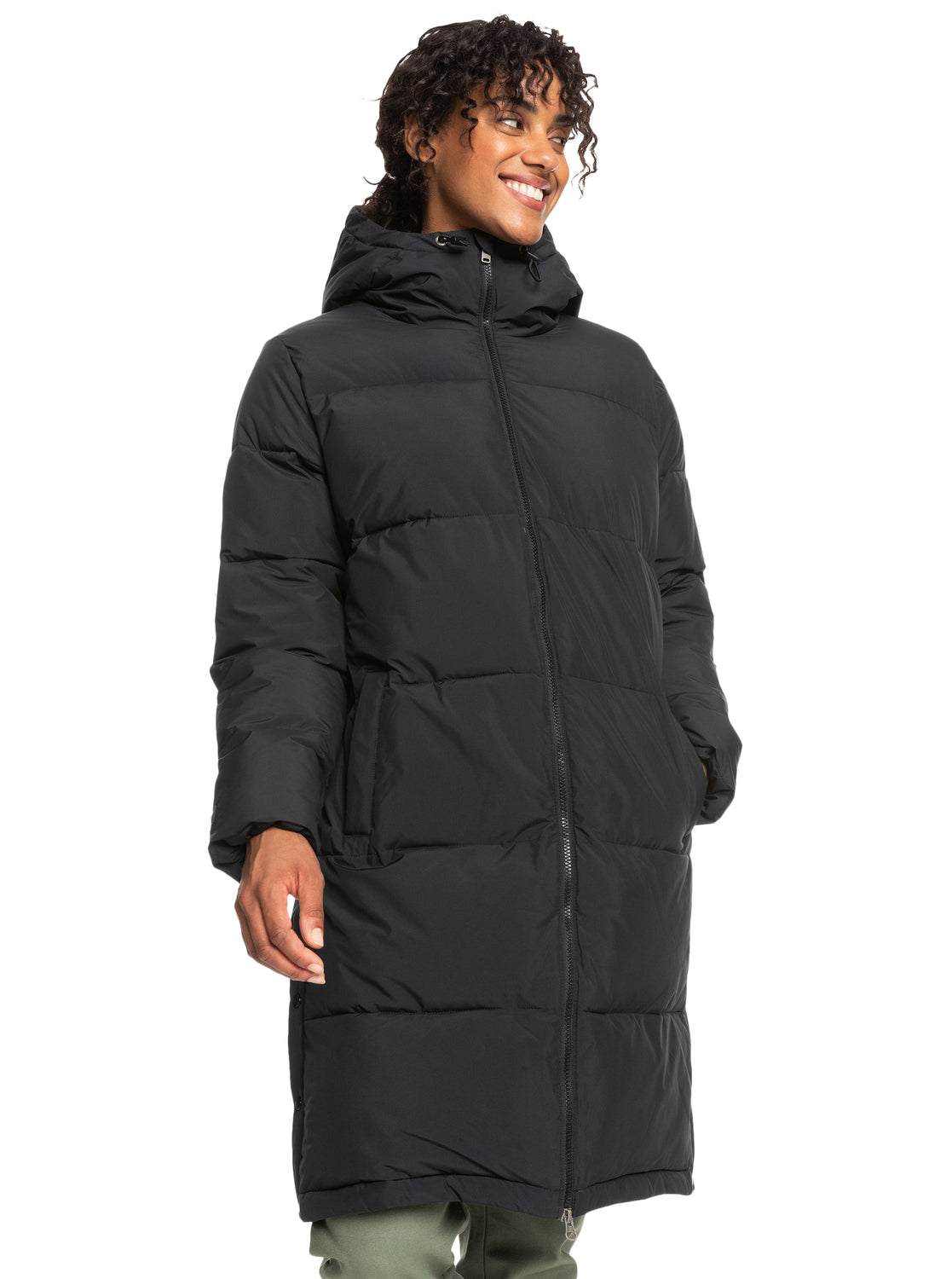 Roxy Test Of Time Hooded Puffer Jacket - Black