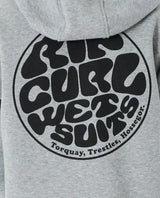 Rip Curl Kids Wetsuit Icon Hoodie - Grey Marl