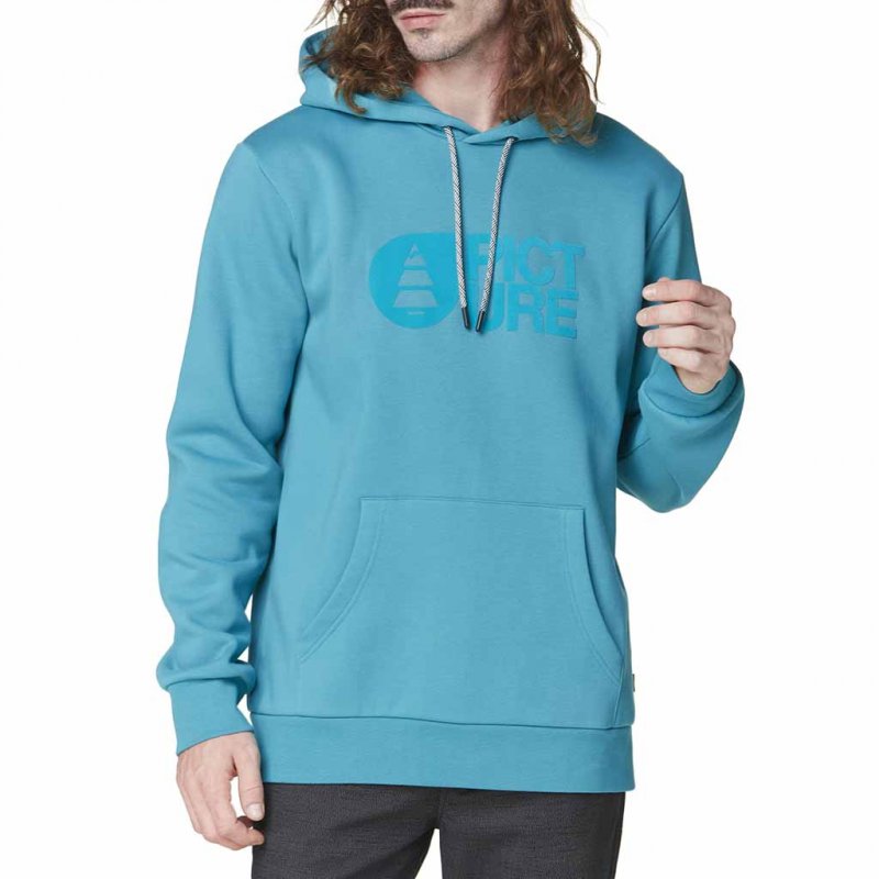 Picture Basement Flock Hoodie - Biscay Bay